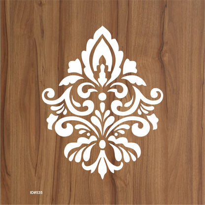 Elegant Damask 2 for Painting on Wood, Canvas, Paper, Fabric, Floor, Wall. ID #535