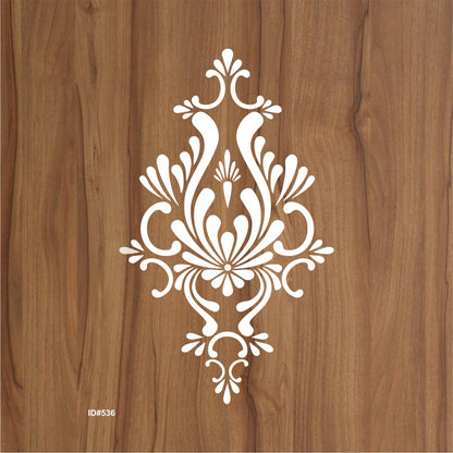 Element Damask Stencil for Wall Painting Scrapbook Coloring Embossing Album Decorative Template. ID #536