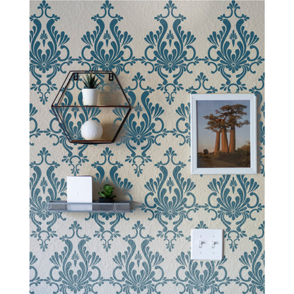 Element Damask Stencil for Wall Painting Scrapbook Coloring Embossing Album Decorative Template. ID #536