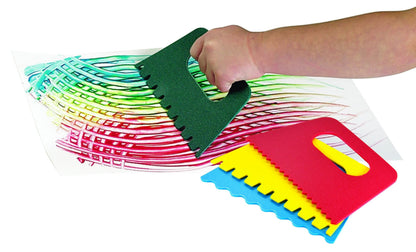 4Pcs Plastic Paint Scraper Painting Brush Kids Diy Painting Graffiti Brushes