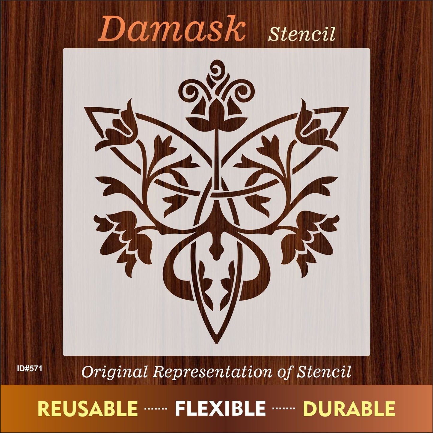 Damask Stencil Wall Painting Scrapbook Coloring Embossing Album Decorative Template. ID #571