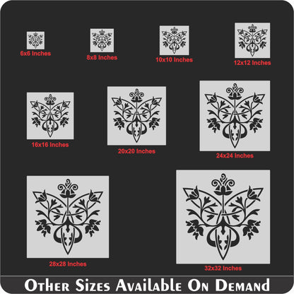 Damask Stencil Wall Painting Scrapbook Coloring Embossing Album Decorative Template. ID #571