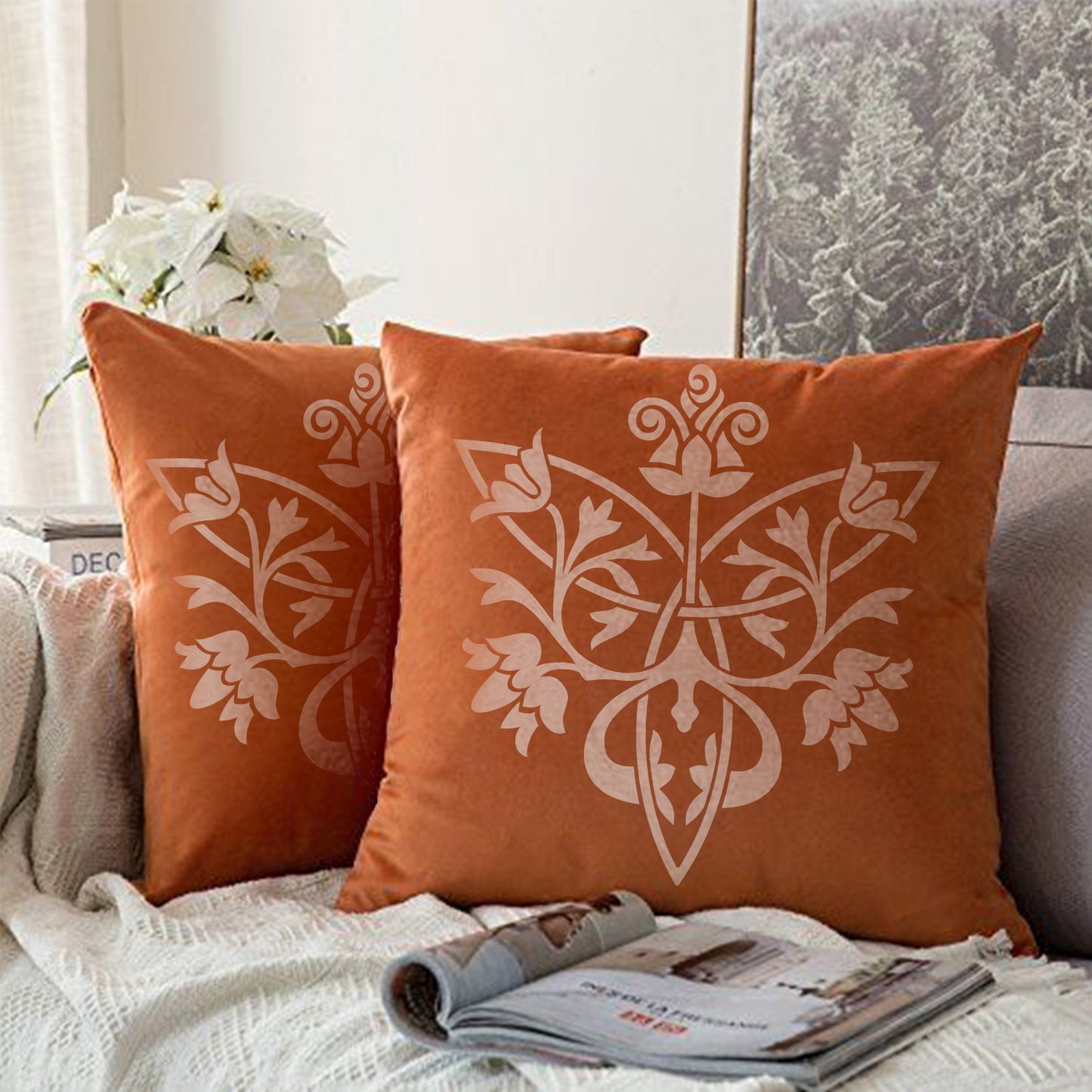 Damask Stencil Wall Painting Scrapbook Coloring Embossing Album Decorative Template. ID #571