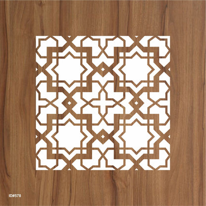 Islamic Geometric Pattern Stencils  Painting Scrapbook Coloring Embossing Album Decorative Template. ID #578 – ID# 232