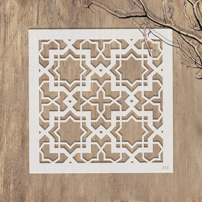 Islamic Geometric Pattern Stencils  Painting Scrapbook Coloring Embossing Album Decorative Template. ID #578 – ID# 232