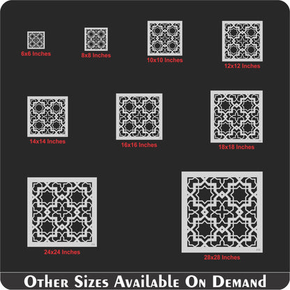 Islamic Geometric Pattern Stencils  Painting Scrapbook Coloring Embossing Album Decorative Template. ID #578 – ID# 232