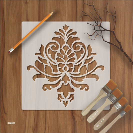 Damask Stencil for Wall Painting Scrapbook Coloring Embossing Album Decorative Paper Card Template. ID#582