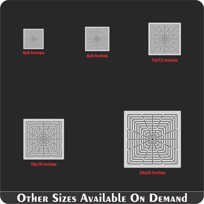 Mandala Guideline Stencil Used for Tools for DIY Craft Furniture Wood Canvas Rocks Fabric Wall Art.ID#588