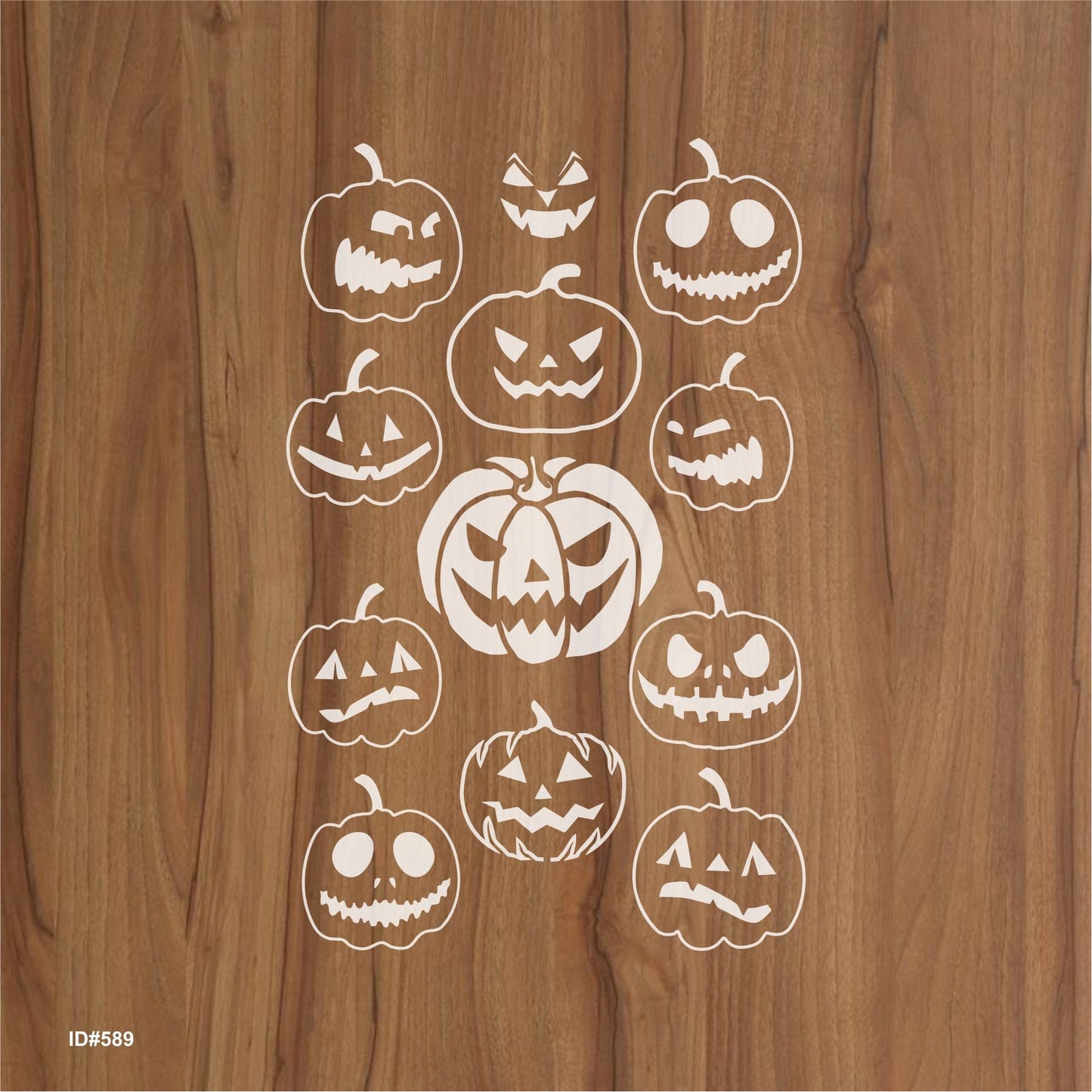 Pumpkin Halloween  Stencil for  Painting Scrapbook Coloring Embossing Album Decor. ID #589 – ID# 234