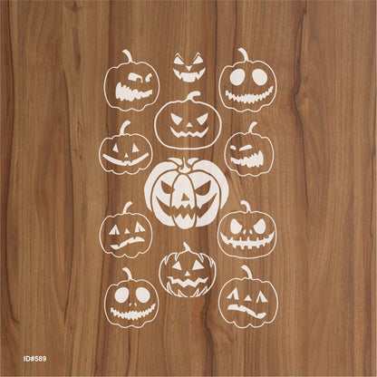 Pumpkin Halloween  Stencil for  Painting Scrapbook Coloring Embossing Album Decor. ID #589 – ID# 234