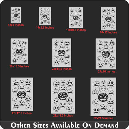 Pumpkin Halloween  Stencil for  Painting Scrapbook Coloring Embossing Album Decor. ID #589 – ID# 234