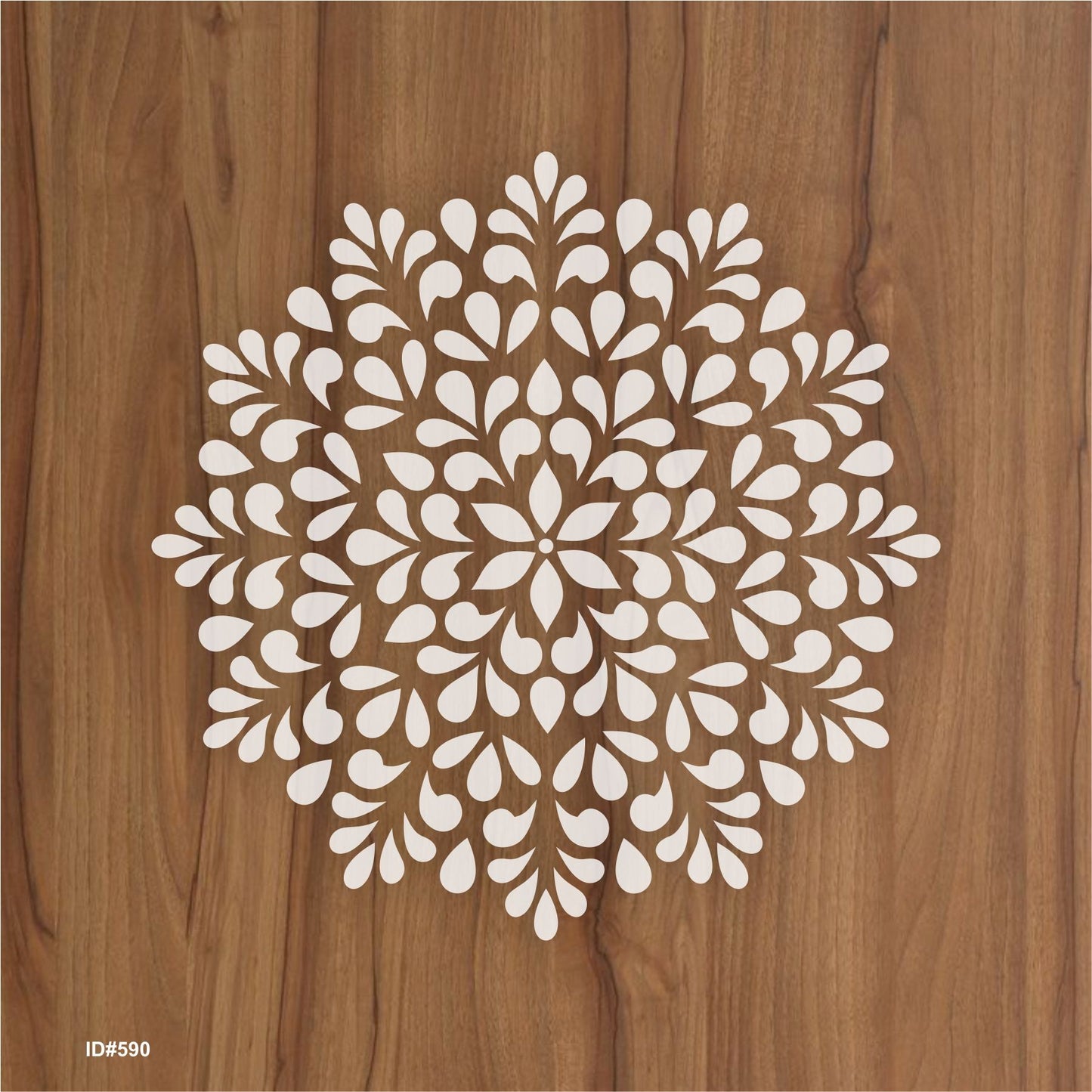 Symmetrical Mandala Painting Wall Stencils for Home Wall Decor.ID#590 – ID# 249