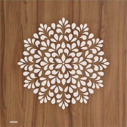 Symmetrical Mandala Painting Wall Stencils for Home Wall Decor.ID#590 – ID# 249