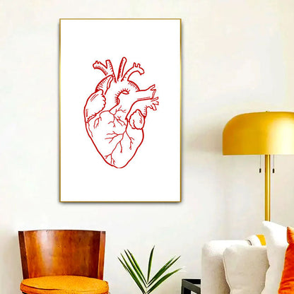 Doodle Anatomical Heart Stencil Drawing Template Embossing Craft Accessories – ID# 248
