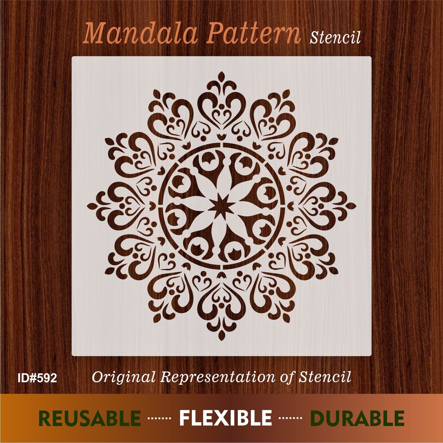 Mandala Pattern Stencil for design painting furniture design thick patterns plaster decorative