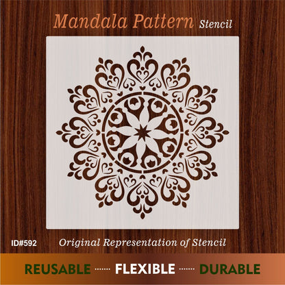 Mandala Pattern Stencil for design painting furniture design thick patterns plaster decorative