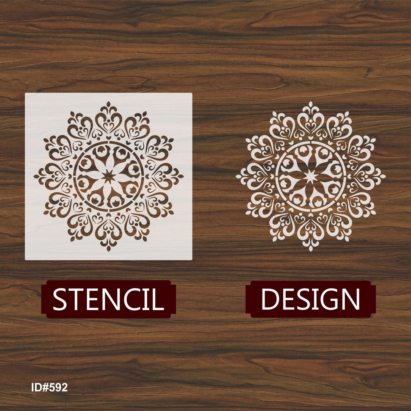 Mandala Pattern Stencil for design painting furniture design thick patterns plaster decorative