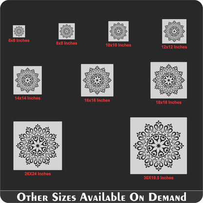 Mandala Pattern Stencil for design painting furniture design thick patterns plaster decorative