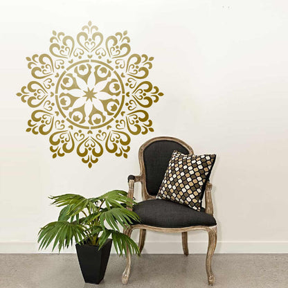 Mandala Pattern Stencil for design painting furniture design thick patterns plaster decorative