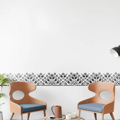 Floral & Bird Multi-Design Stencil for Wall, Wood, Fabric & Furniture Art – ID#595