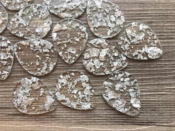 25 sheets foil paper Multi Purpose Aluminium leaf 14x14 cm each leaf  size
