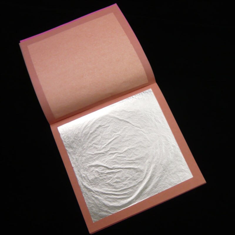 25 sheets foil paper Multi Purpose Aluminium leaf 14x14 cm each leaf  size
