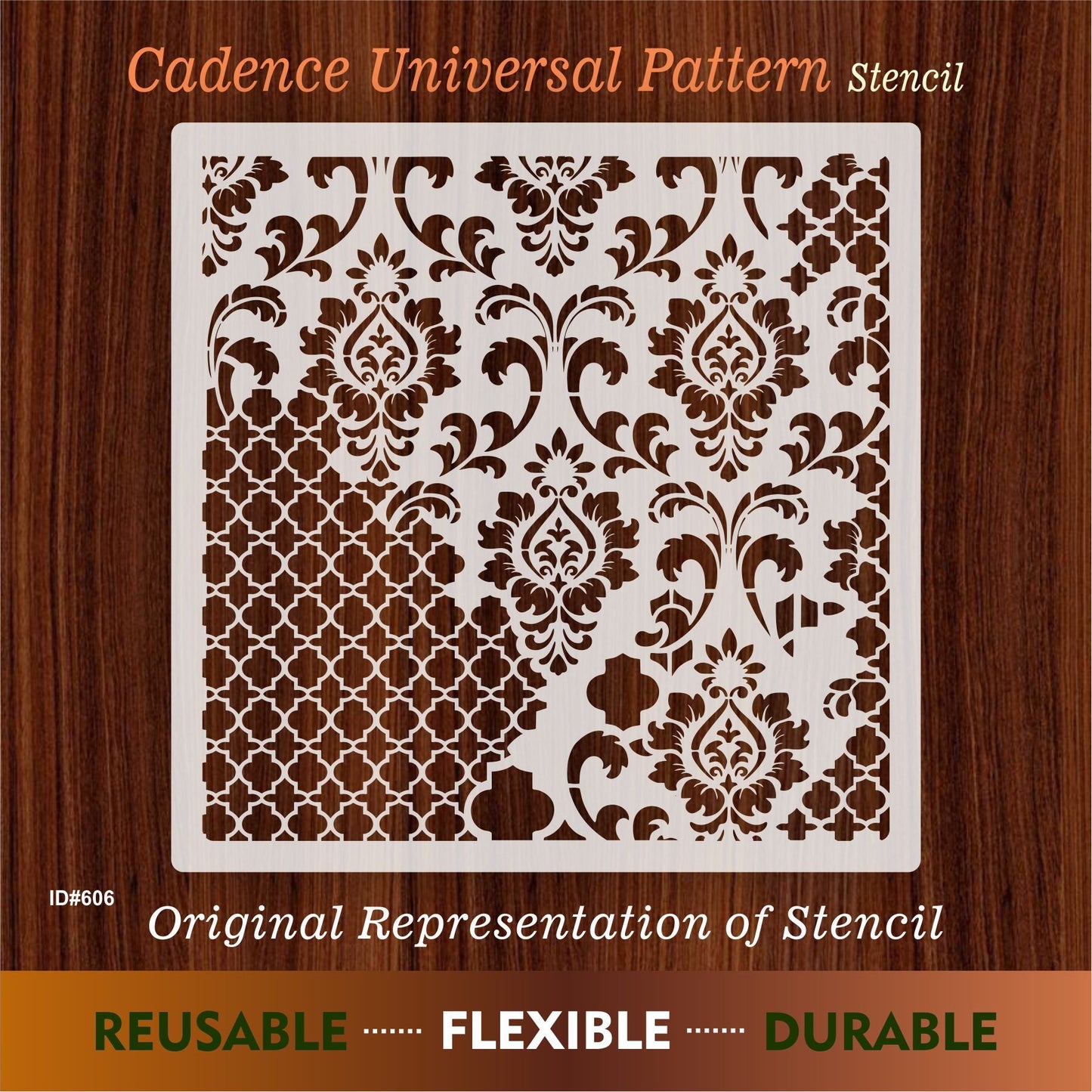Cadence Universal Pattern Stencil Painting Scrapbook Coloring Embossing Album Decor Template. ID #606 – ID# 235