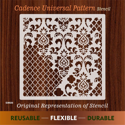 Cadence Universal Pattern Stencil Painting Scrapbook Coloring Embossing Album Decor Template. ID #606 – ID# 235