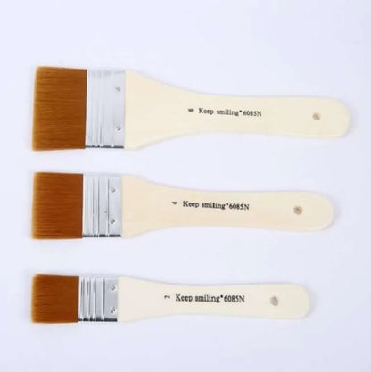 3 Pcs- Original High Quality Keep Smiling Gesso Wide Soft Brushes Set