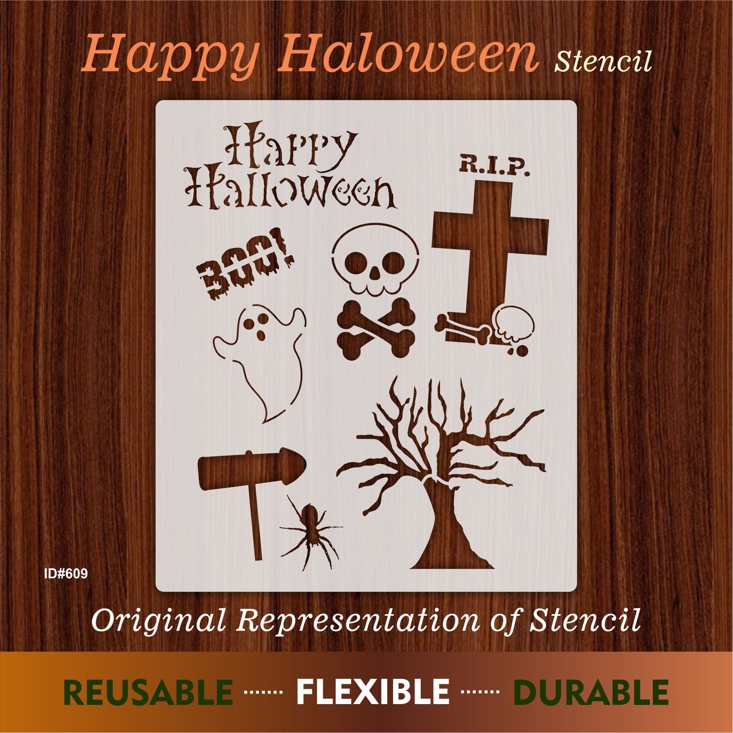 Happy Halloween Stencil Painting Scrapbook Coloring Embossing Album Decor ID# 609 – ID# 239