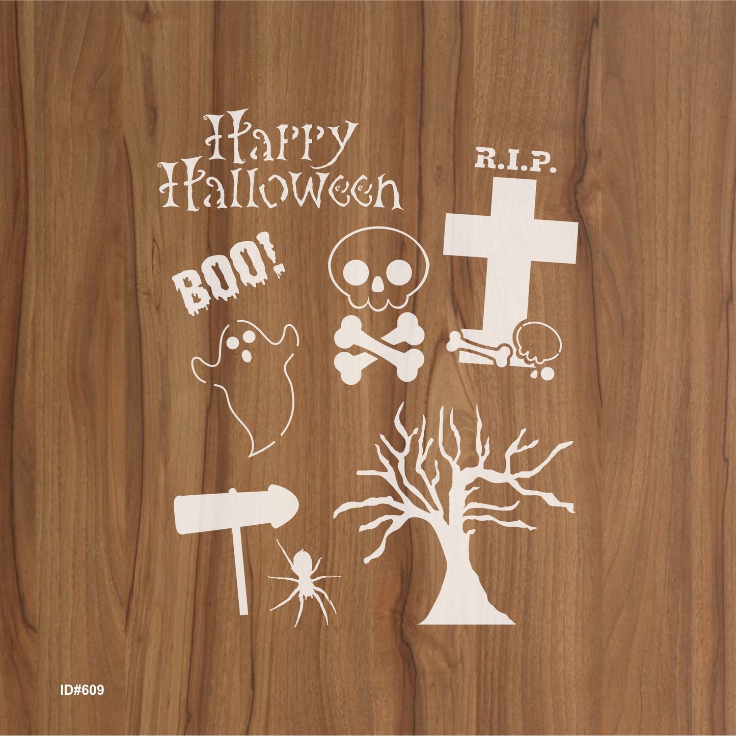 Happy Halloween Stencil Painting Scrapbook Coloring Embossing Album Decor ID# 609 – ID# 239