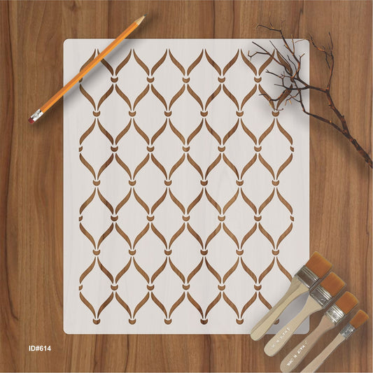 Diamond Mesh moroccane  Stencil for Painting Scrapbook Coloring Embossing Album Decorative Template ID#614