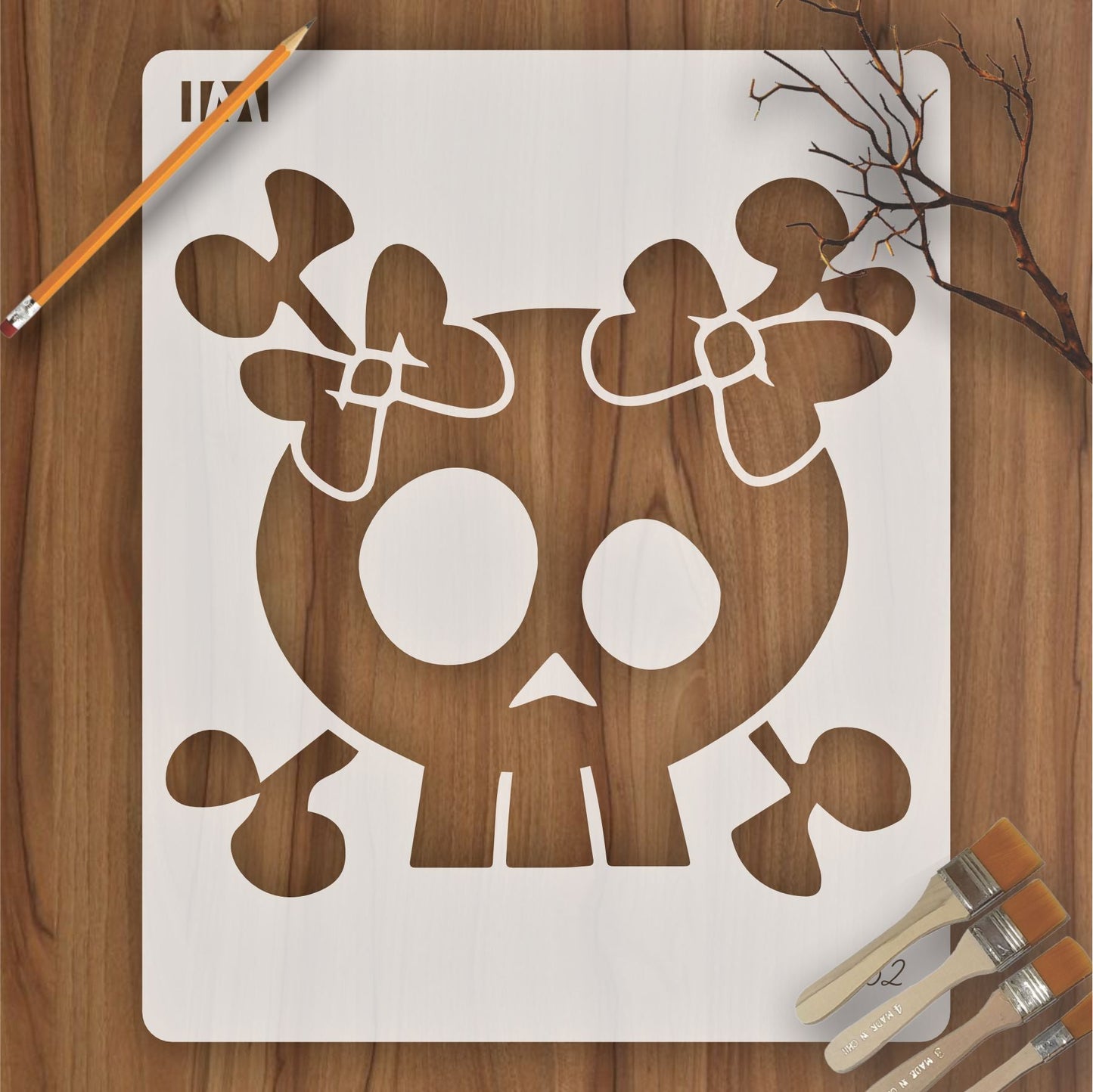 Happy skill Reusable Stencil For Canvas And Wall Painting.ID #62