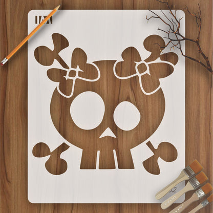Happy skill Reusable Stencil For Canvas And Wall Painting.ID #62