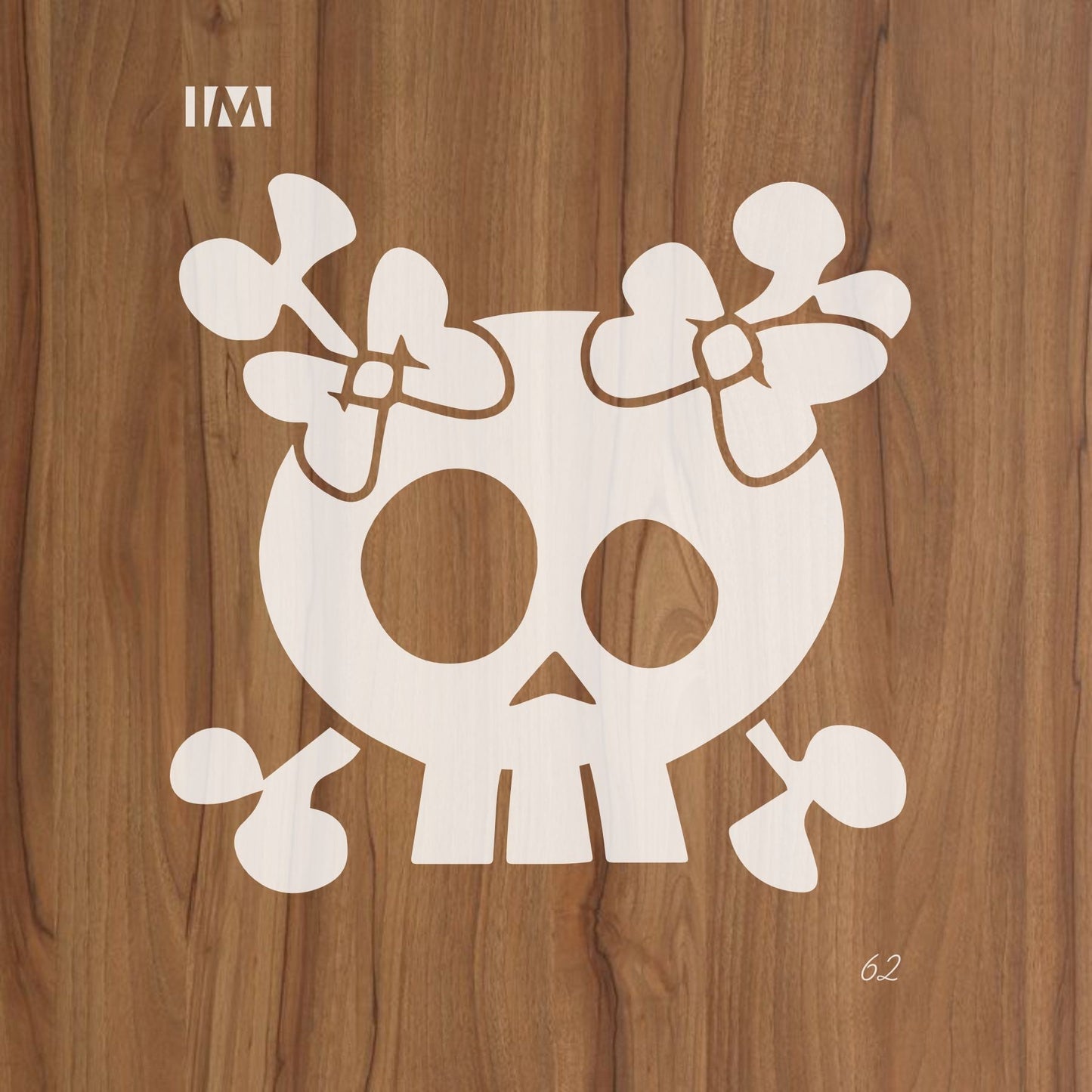 Happy skill Reusable Stencil For Canvas And Wall Painting.ID #62