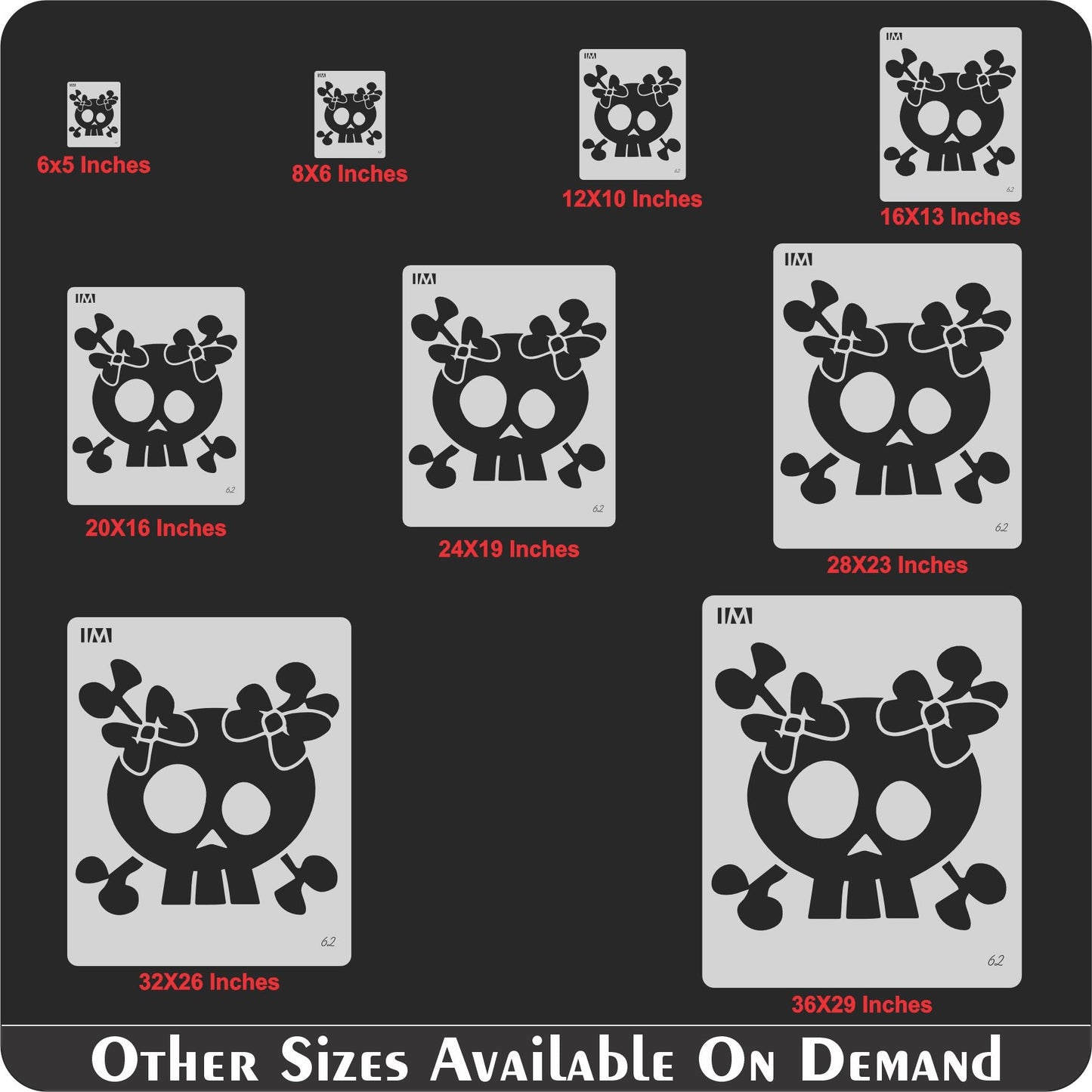 Happy skill Reusable Stencil For Canvas And Wall Painting.ID #62