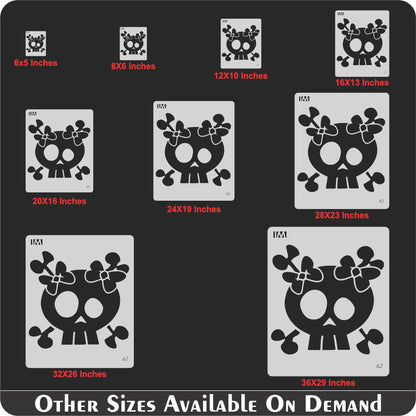 Happy skill Reusable Stencil For Canvas And Wall Painting.ID #62