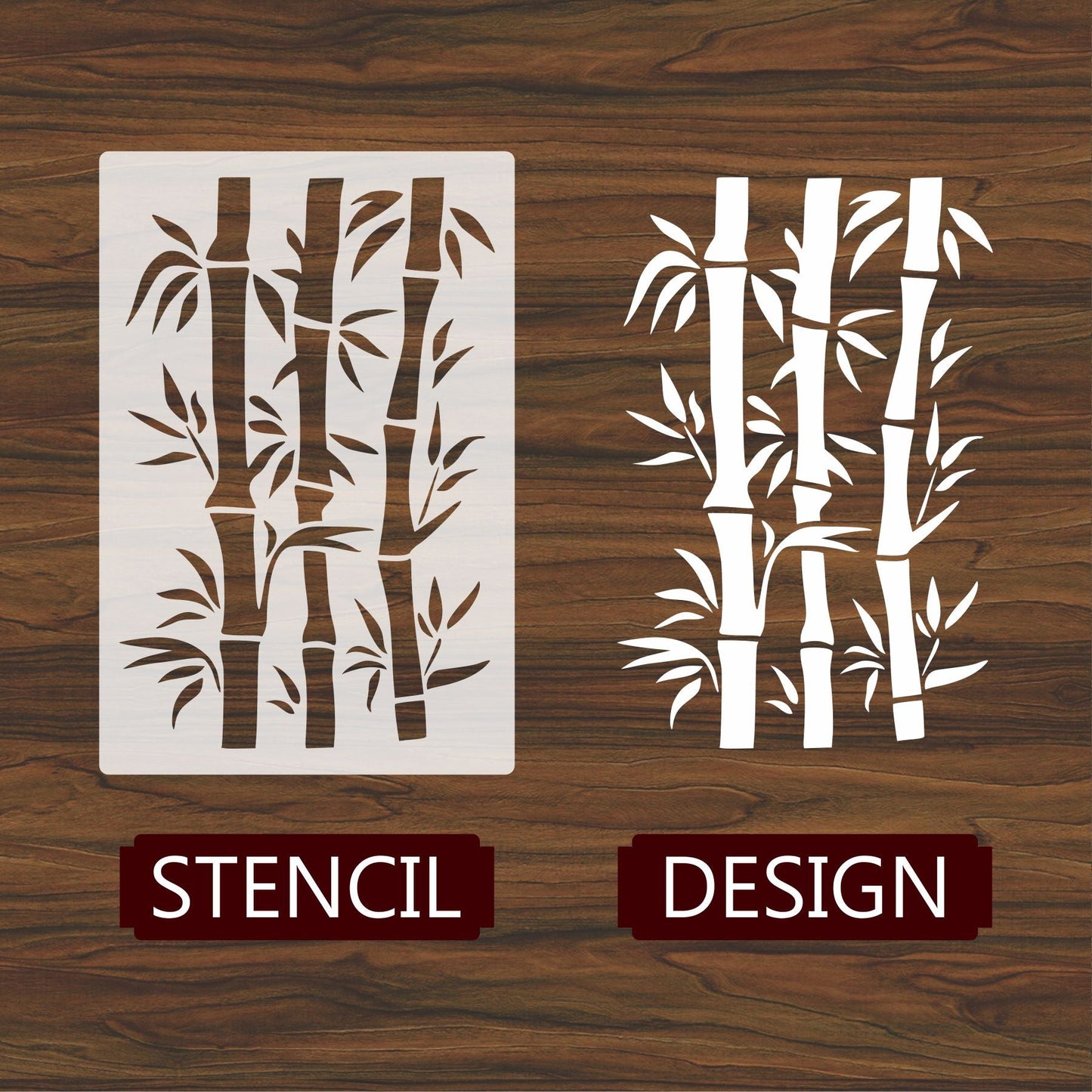 Bambo Plant Stencil Painting Scrapbook Coloring Embossing Album Decor Template. ID #626 – ID# 219