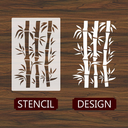 Bambo Plant Stencil Painting Scrapbook Coloring Embossing Album Decor Template. ID #626 – ID# 219