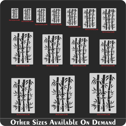 Bambo Plant Stencil Painting Scrapbook Coloring Embossing Album Decor Template. ID #626 – ID# 219