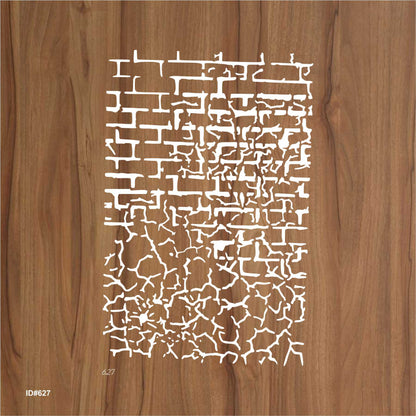 Craket and Brick Stencil Painting Scrapbook Coloring Embossing Album Decor Template. ID #627 – ID# 218