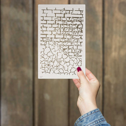 Craket and Brick Stencil Painting Scrapbook Coloring Embossing Album Decor Template. ID #627 – ID# 218
