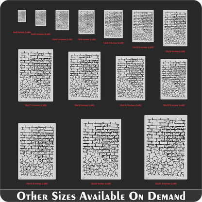 Craket and Brick Stencil Painting Scrapbook Coloring Embossing Album Decor Template. ID #627 – ID# 218