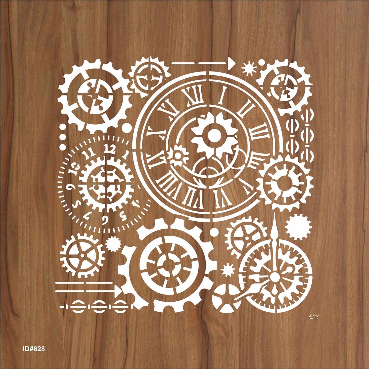 Steampunk Gear Clock Stencils Wall Painting Scrapbook Coloring Embossing Album Decorative Template ID# 628 – ID# 217
