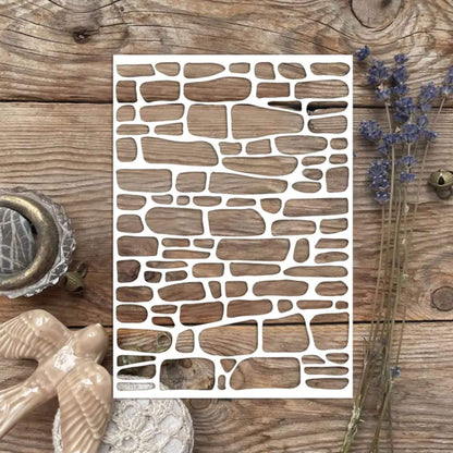 Diy Stone Stencil Painting Scrapbook Coloring Embossing Album Decor Template. ID #630 – ID# 215