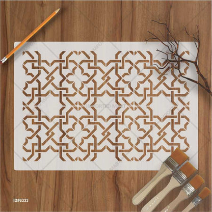 Symmetrical Geometry pattern Stencil Painting Scrapbook Coloring Embossing Album Decor Template. ID #633 – ID# 205