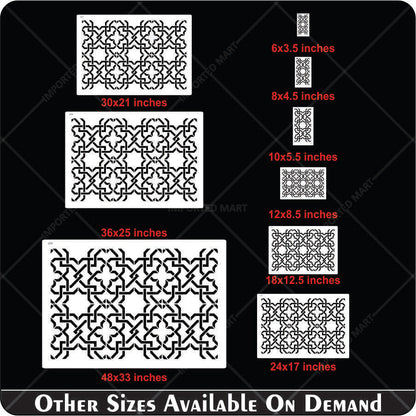 Symmetrical Geometry pattern Stencil Painting Scrapbook Coloring Embossing Album Decor Template. ID #633 – ID# 205