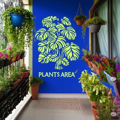 Monstera Leaf Stencil for Wall & Wood Painting – Tropical Botanical Design – ID# 639