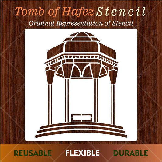 Islamic Geometric Arch Stencil – Decorative Mihrab Pattern Design ID#653