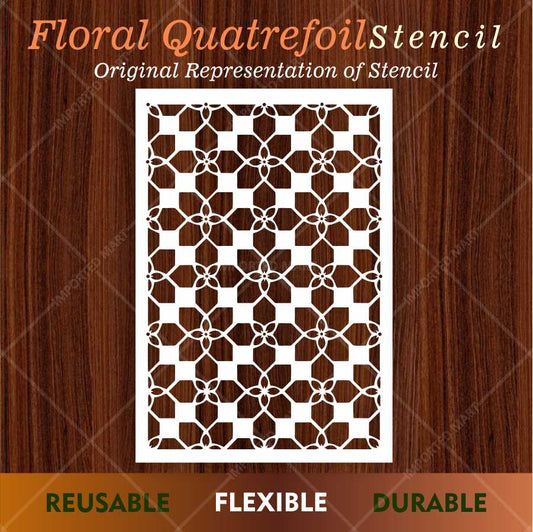 Geometric Cube Pattern Stencil for Wall, Floor & Wood Art – 3D Illusion Design – ID# 665